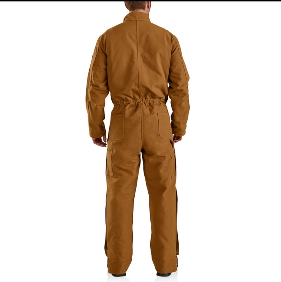 🚫SOLD🚫 NWT Carhartt Men's Duck Coveralls Brown - Picture 4 of 16